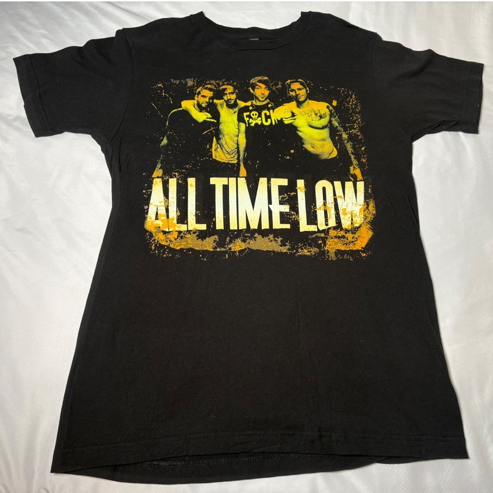 Tultex All Time Low T-Shirt Mens Medium Black Excellent 2013 Fall Tour Graphic